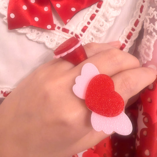 red heart Ring