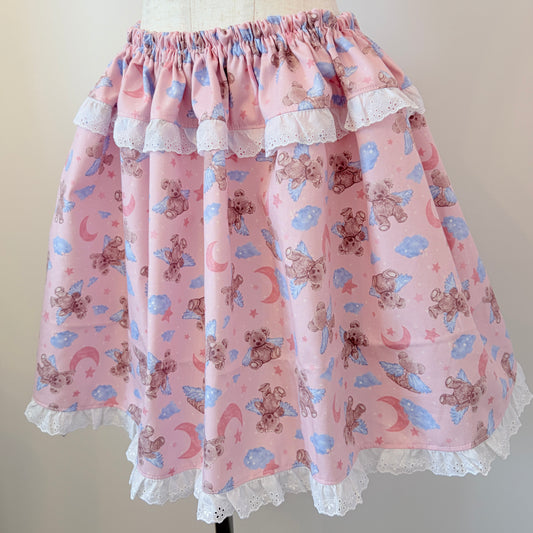 fancy bear cotton handmade skirt
