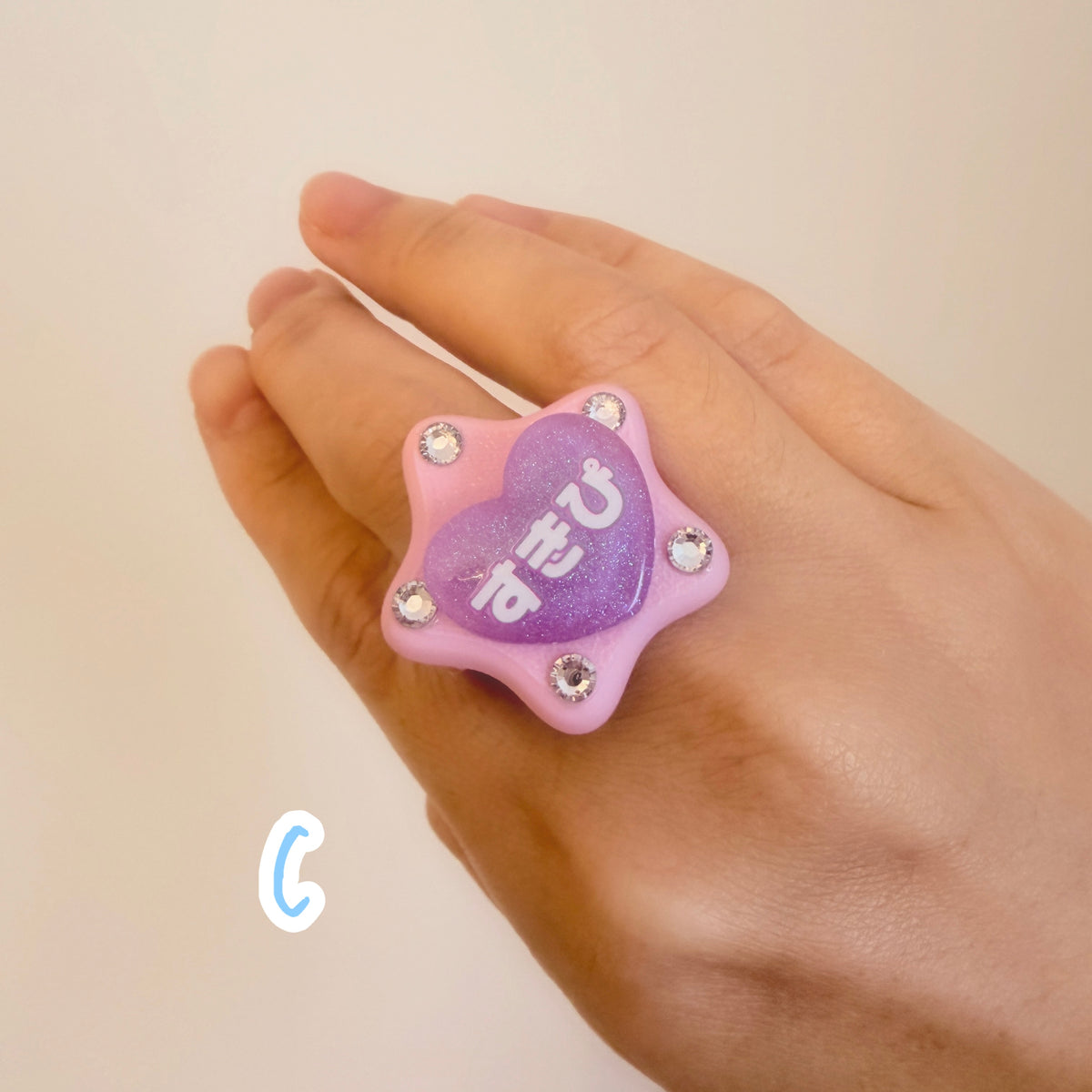 PINK推し活リング　OsikatsuRing