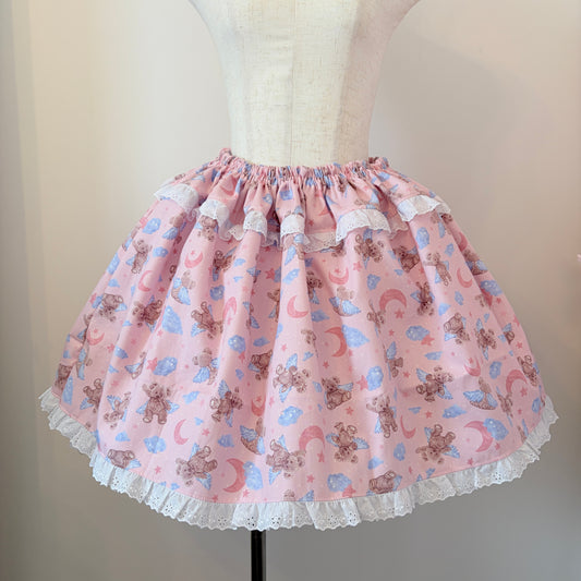fancy bear cotton handmade skirt