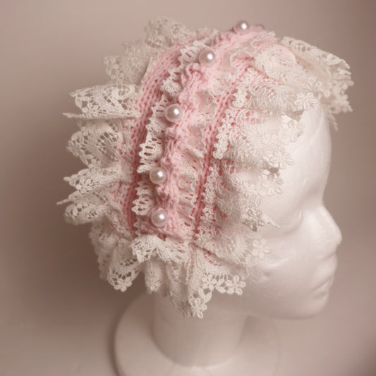 PINK Knit Lolita Head dress