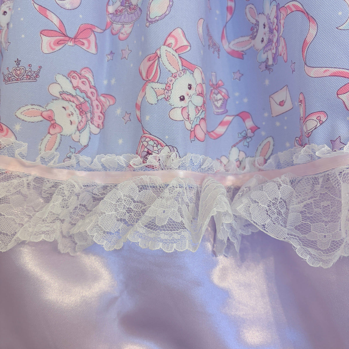 Rabbit cotton handmade skirt