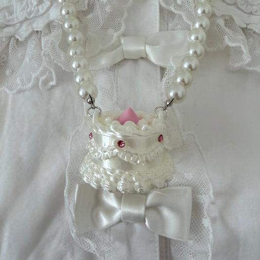 Lace Cake Necklace🎀🍰