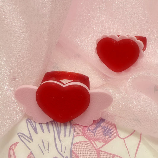 red heart Ring