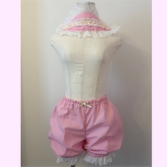 Pink & White EGL drawers + Matching Headdress Set
