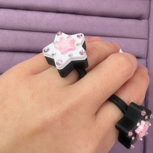 Star Ring Black