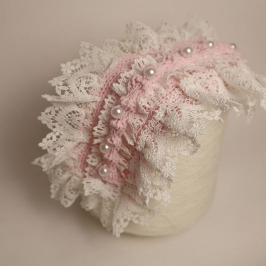 PINK Knit Lolita Head dress