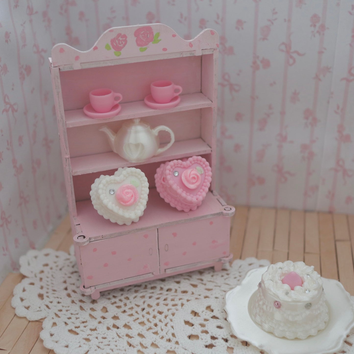 Heart Rose cake