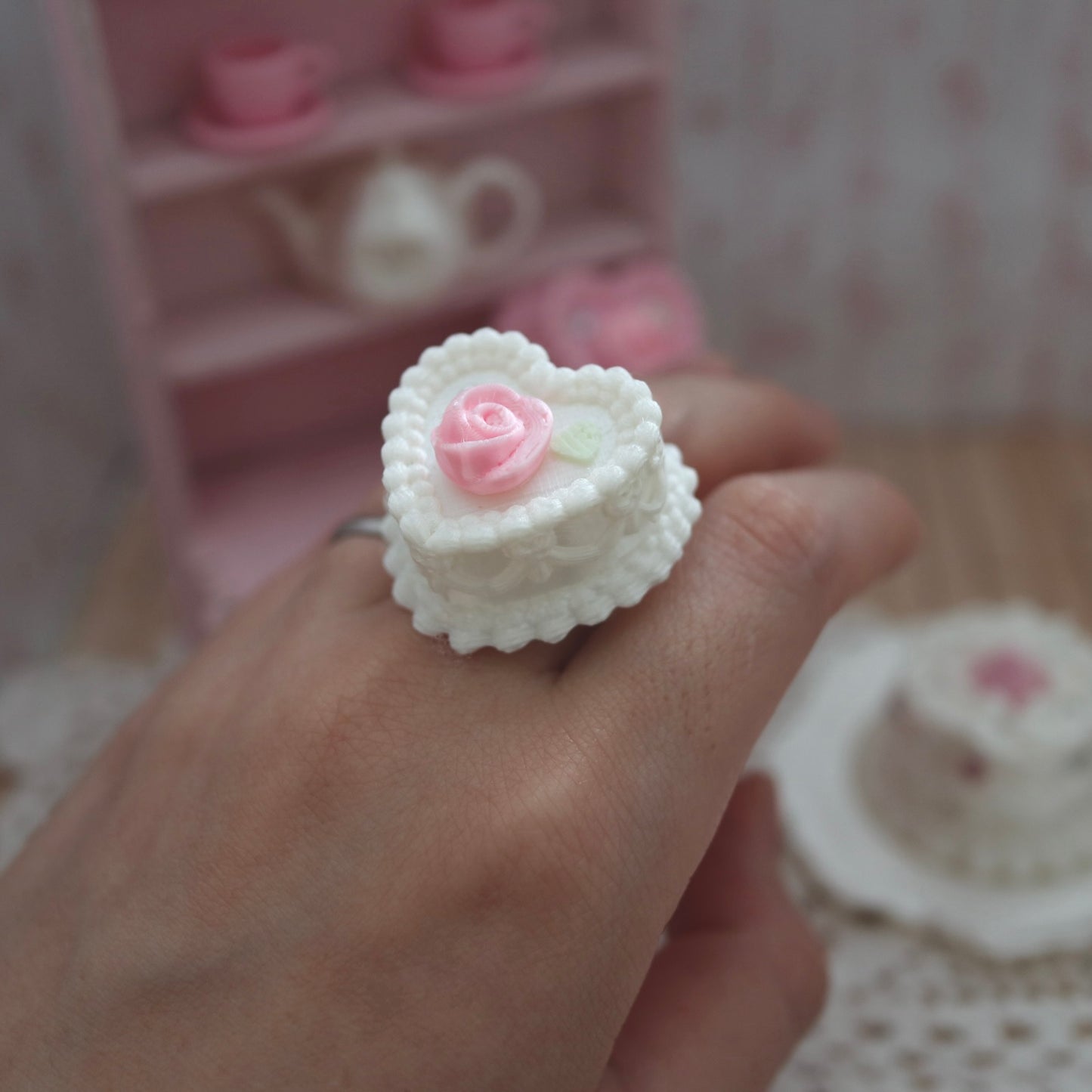 Heart Rose cake