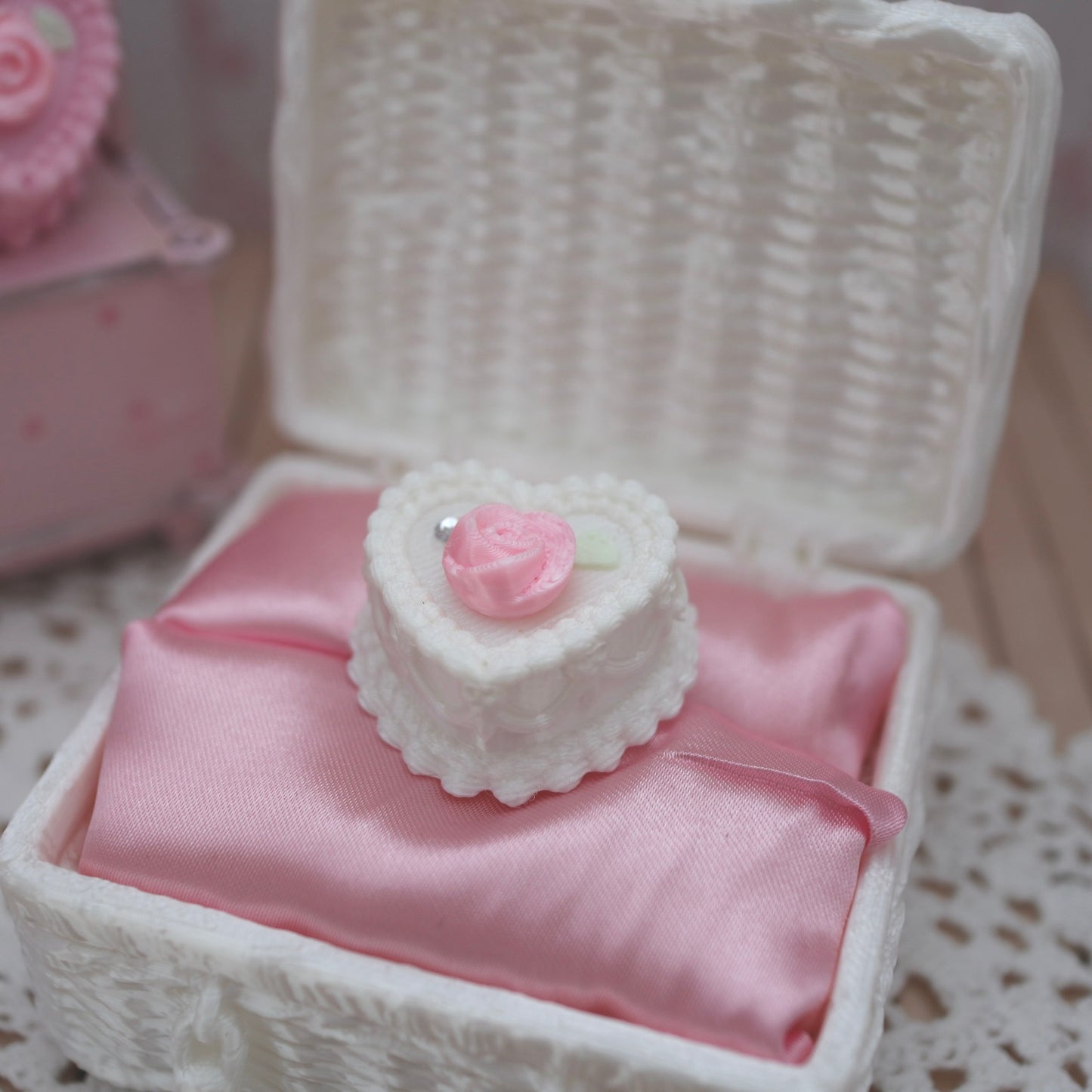 Heart Rose cake