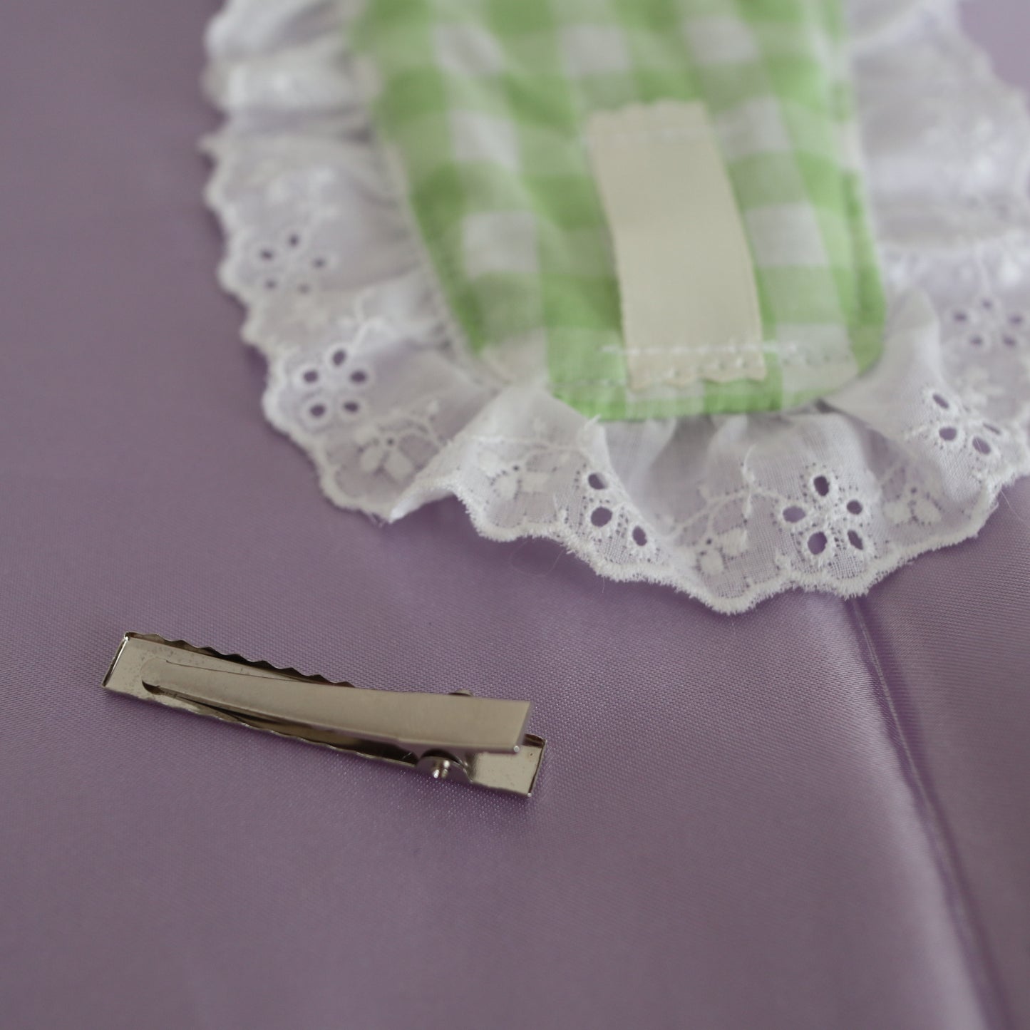 gingham check headdress